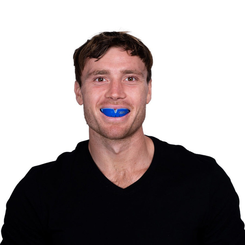 Капа OPRO Silver доросла (вік 11+) Dark Blue/Blue (art.102502002)