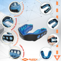 Капа Shock Doctor Gel Max доросла (вік 11+) Black/Blue (art. 6100-BB-AD) Капа Shock Doctor Gel Max доросла (вік 11+) Black/Blue (art. 6100-BB-AD)