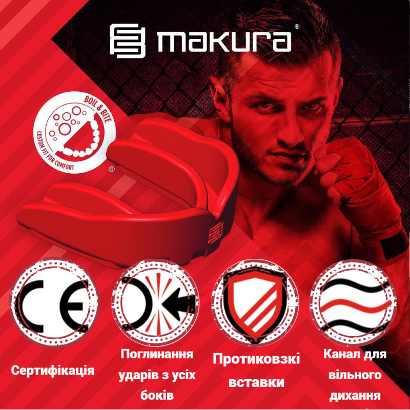 Капа MAKURA Toka доросла (вік 11+) Red (art.6017514105)