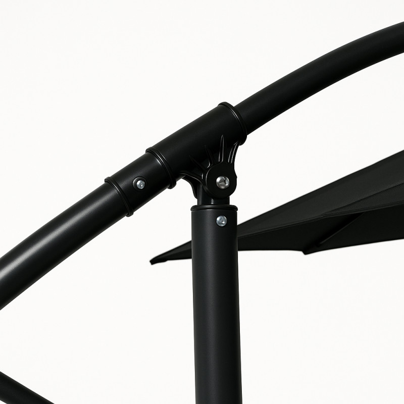 Садовый зонт регулируемый 3 м с наклоном Бежевый + чехол WCG