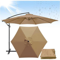 Садовый зонт регулируемый 3 м с наклоном Бежевый + чехол WCG
