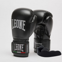 Боксерські рукавиці Leone GN383 THUNDER Black 12 унцій (капу в комплекті) Боксерські рукавиці Leone GN383 THUNDER Black 12 унцій (капу в комплекті)