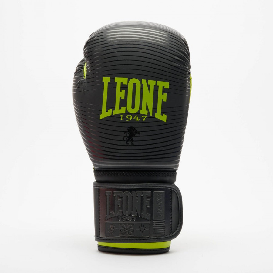 Боксерські рукавиці Leone GN313 WAVES Black 10 унцій (капу в комплекті)