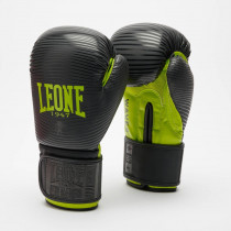 Боксерські рукавиці Leone GN313 WAVES Black 10 унцій (капу в комплекті)