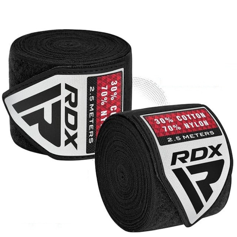 Бинти для боксу RDX Hand Wraps Black (2.5м.)