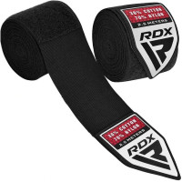 Бинты для бокса RDX Hand Wraps Black (2.5м.)
