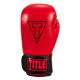 Боксерські рукавиці TITLE Boxing Vegan Gloves Red/Black 14 oz
