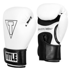 Боксерські рукавиці TITLE Boxing Vegan Gloves White/Black 8 oz