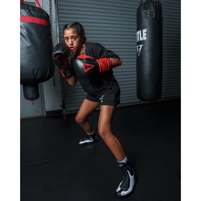 Боксерські рукавиці TITLE Boxing All Heart Bag Gloves 2.0 Black/Red 10 oz