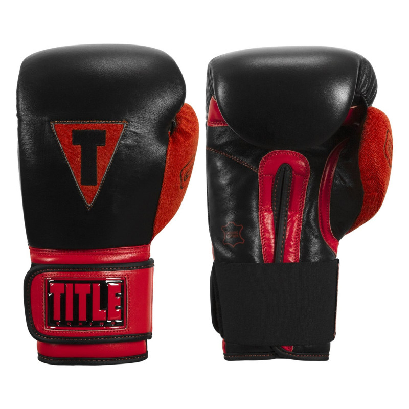 Боксерські рукавиці TITLE Boxing All Heart Bag Gloves 2.0 Black/Red 10 oz