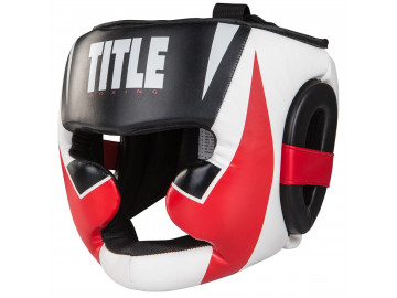 Боксерський шолом TITLE MMA Command Full Black/Red/White L