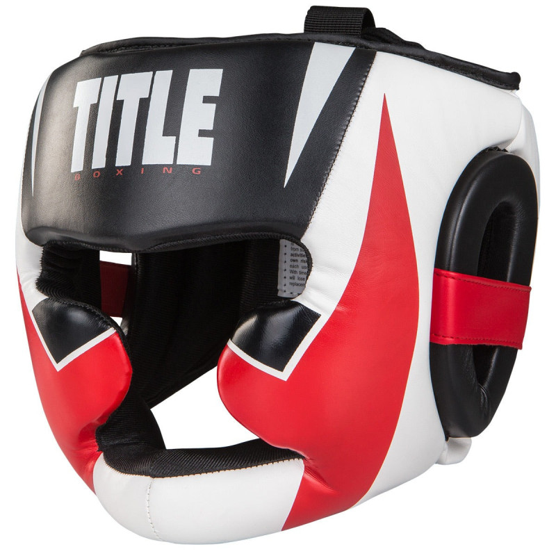 Боксерський шолом TITLE MMA Command Full Black/Red/White L 