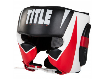 Боксерський шолом TITLE MMA Command Black/White/Red L
