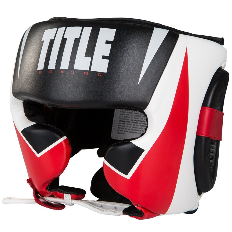 Боксерський шолом TITLE MMA Command Black/White/Red L 