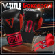 Боксерські рукавиці TITLE Boxing All Heart Bag Gloves 2.0 Black/Red 10 oz (бинти 4м. в комплекті)