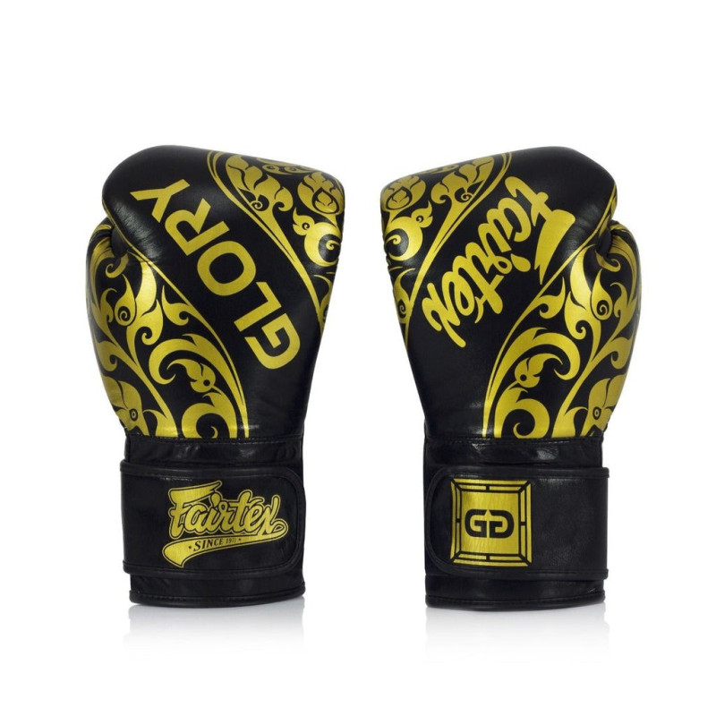 Боксерські рукавиці Fairtex BGVG2 Velcro Black 16 унцій (бинти в комплекті)