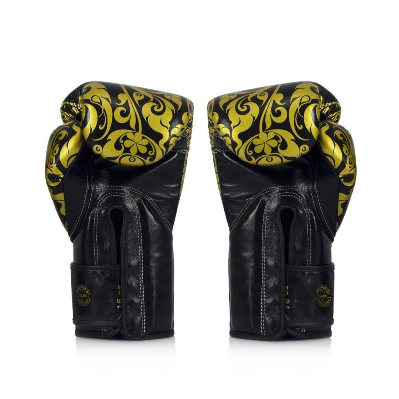 Боксерські рукавиці Fairtex BGVG2 Velcro Black 16 унцій (бинти в комплекті)