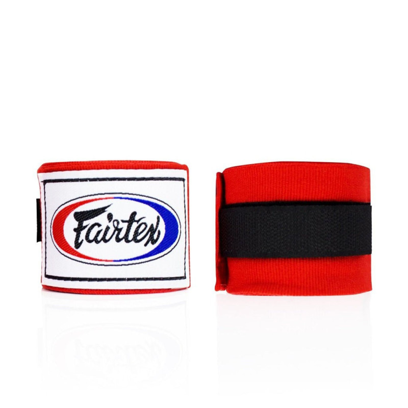Бинти для боксу Fairtex HW2 Red, Довжина 4,5 м, Еластичні, 100% бавовна, Червоний