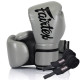 Боксерские перчатки Fairtex BGV14 Grey (бинты в комплекте), 10 унций, Микрофибра, Серый