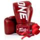 Боксерські рукавиці Fairtex BGV1-ONE (натуральна шкіра) Red 10 унцій (бинти в комплекті)