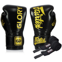 Боксерські рукавиці Fairtex BGVG1 Black 12 унцій (бинти в комплекті)
