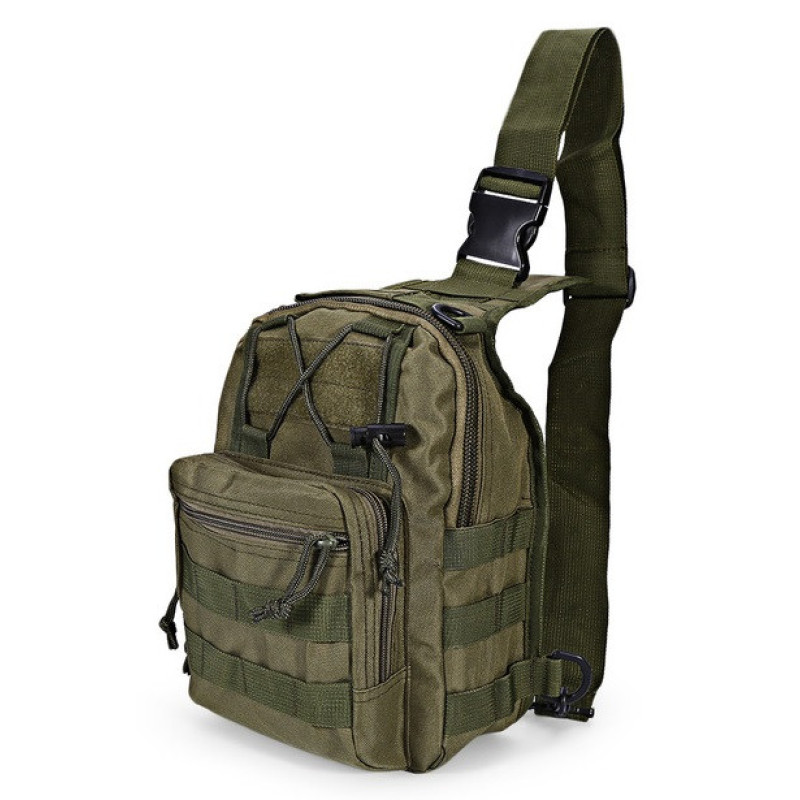 Тактическая сумка, слинг, армейский рюкзак через плечо Green Tactical