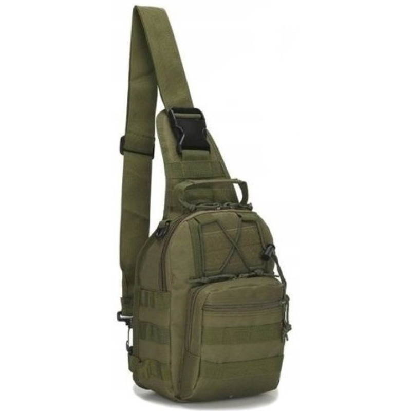 Тактическая сумка, слинг, армейский рюкзак через плечо Green Tactical