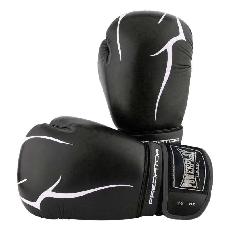 Боксерські рукавиці PowerPlay 3018 Jaguar Чорні 10 унцій