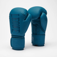Боксерские перчатки Leone GN058 TONE X Teal, 16 унций, Натуральная кожа, Синий