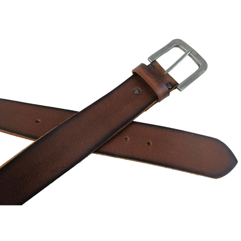 Женский кожаный ремень под джинсый Vanzetti коричневый RMT170