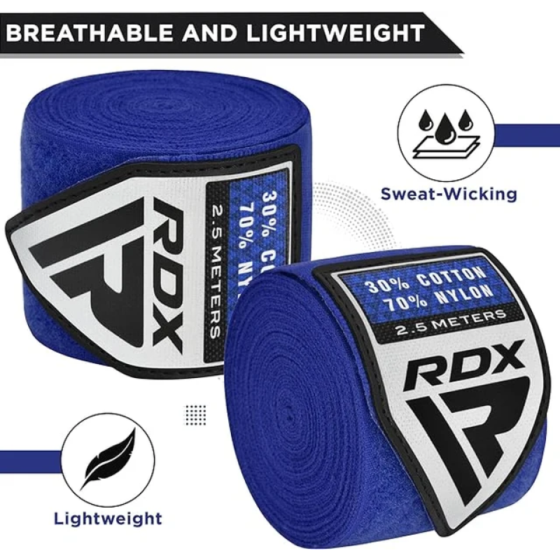Бинти для боксу RDX Hand Wraps Blue (2.5м.)