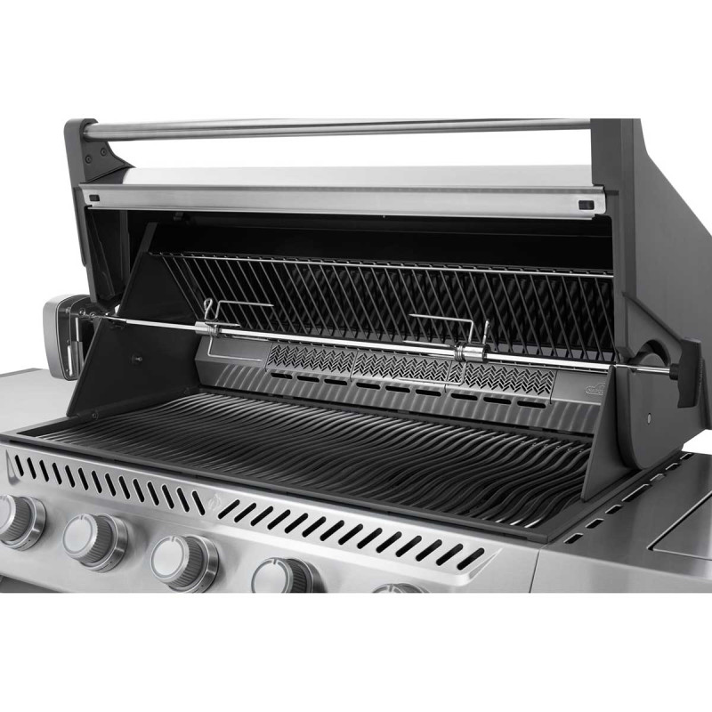 Газовий гриль Napoleon Prestige PRO 665 Connected з бічною конфоркою Sizzle Zone та вертілем нерж сталь PRO665VXRSIBPSS Код: 013842