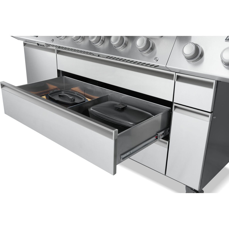 Газовий гриль Napoleon Prestige PRO 665 Connected з бічною конфоркою Sizzle Zone та вертілем нерж сталь PRO665VXRSIBPSS Код: 013842