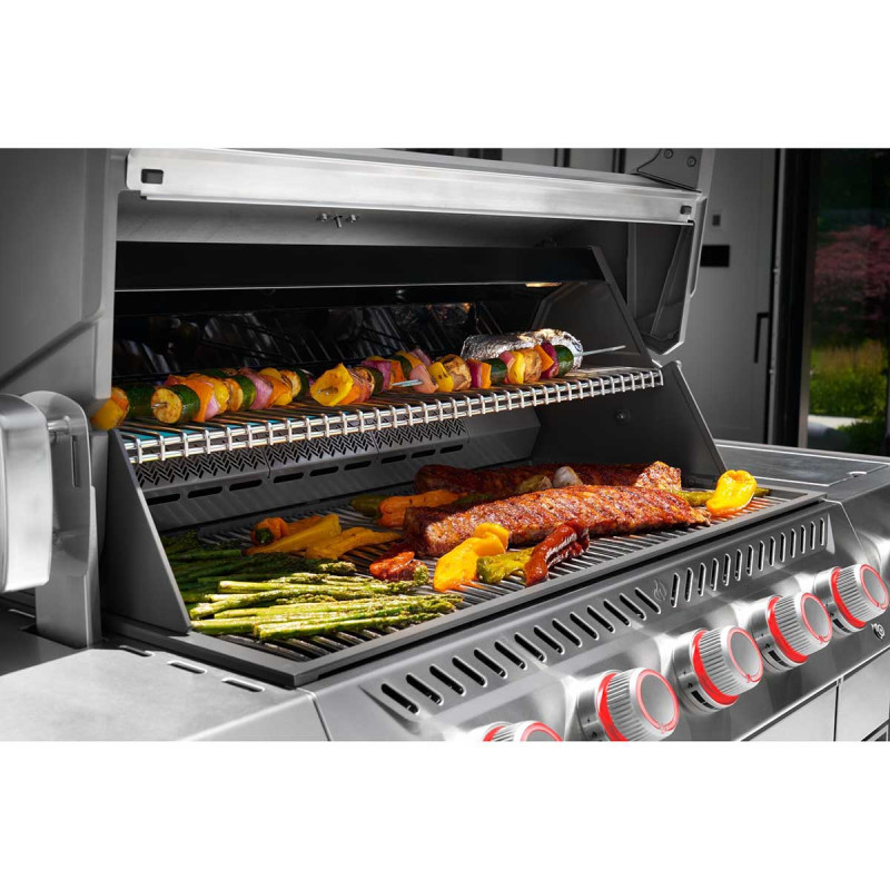 Газовий гриль Napoleon Prestige PRO 665 Connected з бічною конфоркою Sizzle Zone та вертілем нерж сталь PRO665VXRSIBPSS Код: 013842