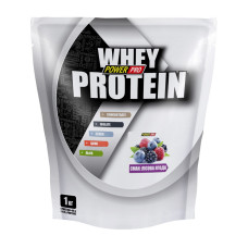Сироватковий протеїн, Whey Protein +урсоловая кислота, Power Pro, 1 кг (Лісова ягода)