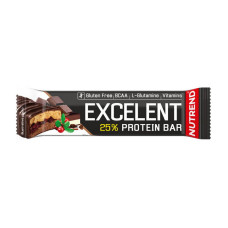 Протеиновый батончик, Excelent Protein Bar, Nutrend, 85 г (Шоколадная нуга с клюквой)