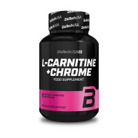 L-карнитин, L-Carnitine + Chrome, BioTech, 60 капсул
