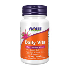 Витамины и минералы, Daily Vits, NOW, 30 капсул
