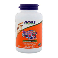 Добавка для здоровья, Kids Berry Dophilus, NOW, 120 жевательных таблеток