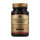 Витамины и минералы, Chelated Copper, Solgar, 100 таблеток