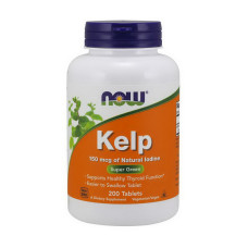 Добавка для здоровья, Kelp 150 mcg, NOW, 200 таблеток