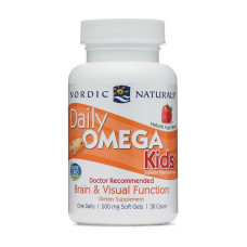 Омега-3, Daily Omega Kids, Nordic Naturals, 30 капсул (Натуральні фрукти)