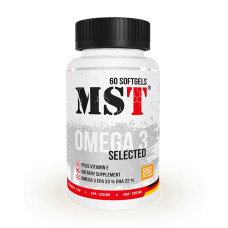 Омега-3, Omega 3 Selected, MST, 60 капсул