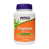 Добавка для здоров'я, Triphala 500 mg, NOW, 120 таблеток