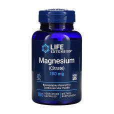 Магний, Magnesium Citrate 100 mg, Life Extension, 100 капсул