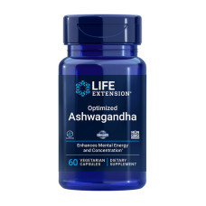 Ашваганда, Ashwagandha, Life Extension, 60 капсул