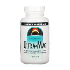 Витамины и минералы, Ultra-Mag, Source Naturals, 120 таблеток