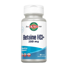 Добавка для здоровья, Betaine HCL+ 250 mg, KAL, 100 таблеток