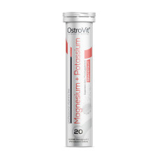 Магний, Magnesium + Potassium, OstroVit, 20 таблеток (Грейпфрут)
