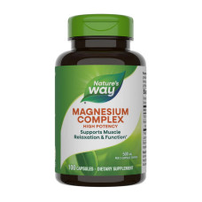 Магній, Magnesium Complex, Nature's Way, 100 капсул